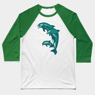 Dolphins sculpture Baseball T-Shirt